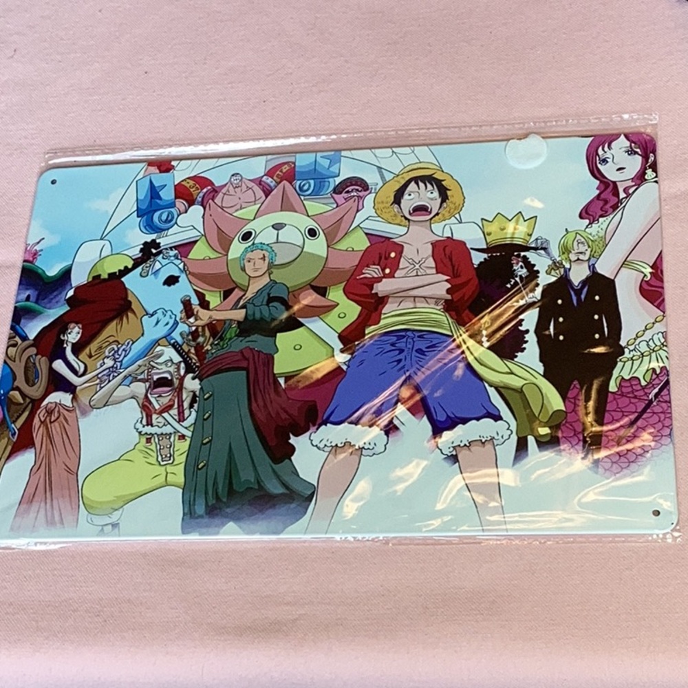 FINAL SALE PRICE Brand New Metal Anime Sign 8” x 12”